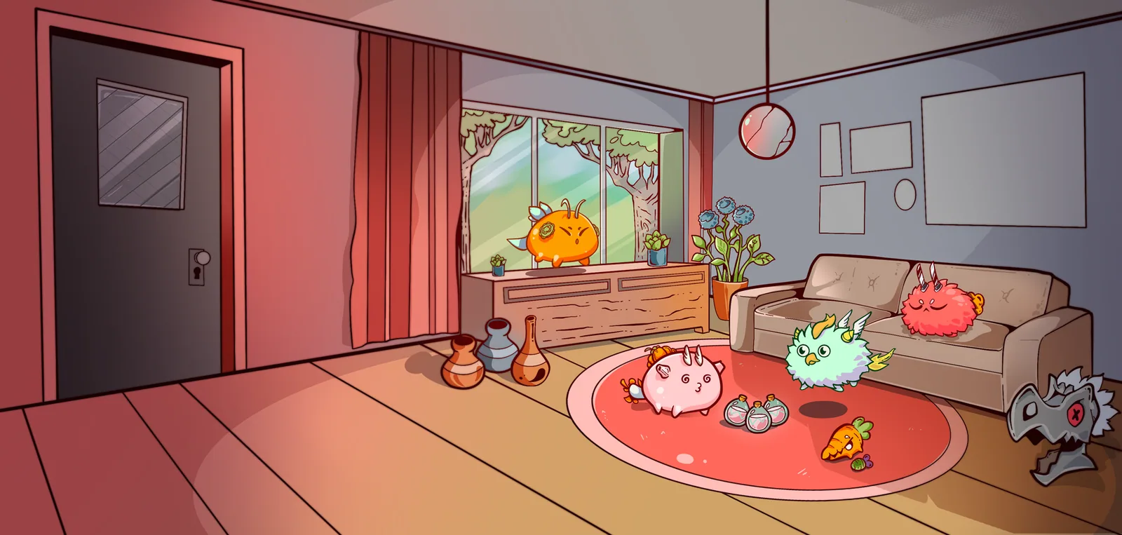 Illustrated room