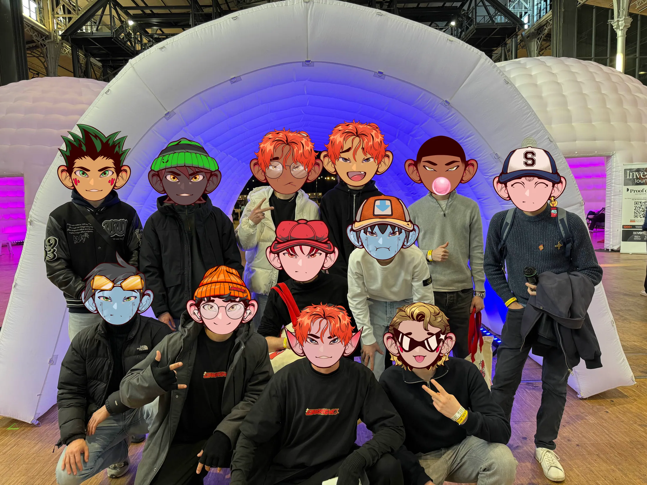 …and the same crew as their SNACKGANG PFPs