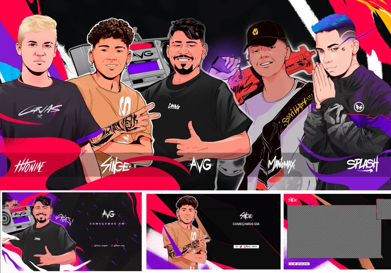 LOUD · FLUXO — Roster Visuals